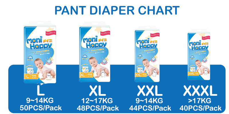 Moni Happy Diaper Premium Ultra Thin Baby Diapers - Pant